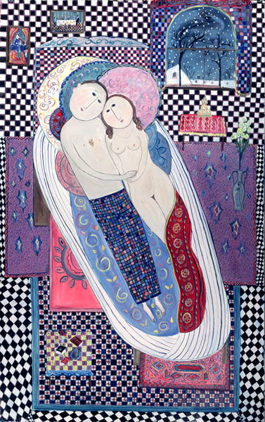 Lovers In Winter by Dora Holzhandler, 1997